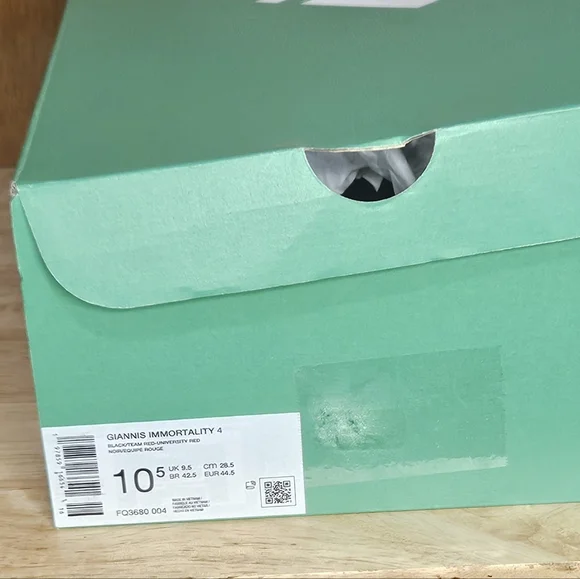 Nike Giannis Immortality 4/Men's Basketball Shoes/ black end red/FQ3680-004 - Picture 10 of 12